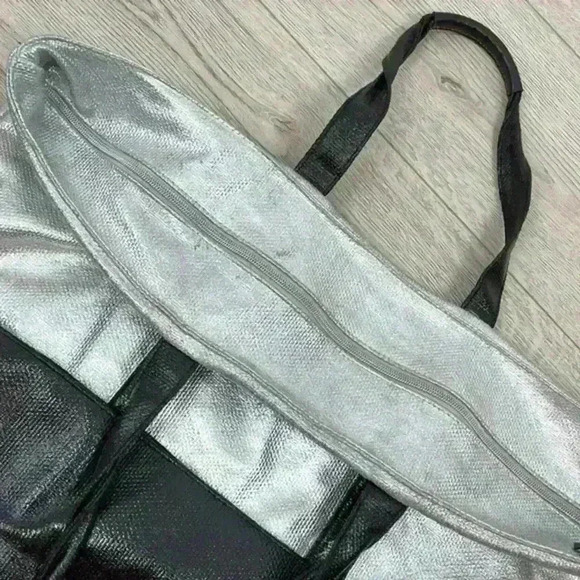 Victoria's Secret Weekender Silver Tote Bag - Picture 8 of 10